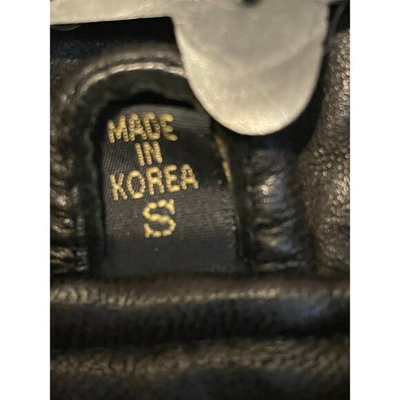 Vintage Rem Garson The Second Skin Black Leather Moto Vest Women’s S - Picture 5 of 7